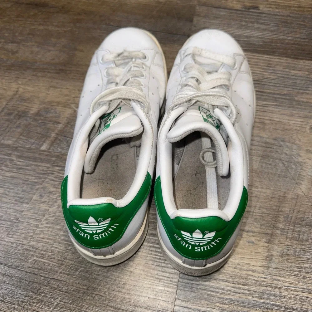 Adidas Stan Smith B24105 Mens 8 White Green Leather Tennis Sneakers 2016